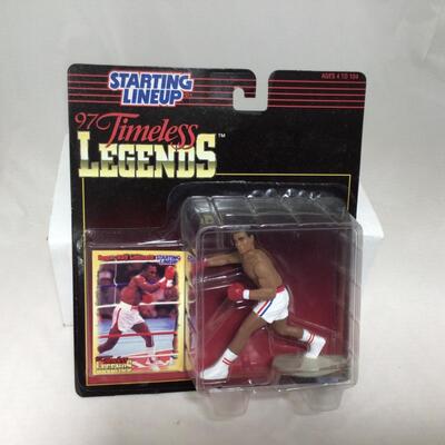 (136) STARTING LINEUP | Joe Montana, Sugar Ray Lenard, Geordie Howe, and Mahabad Ali Figure