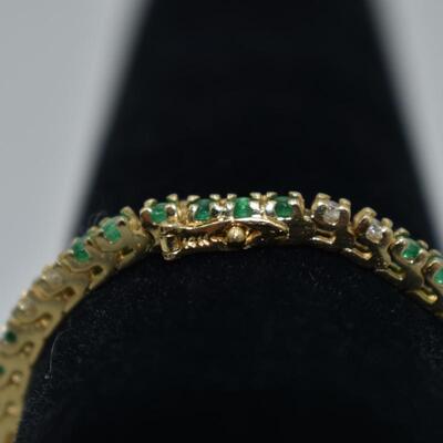 Diamond & Emerald Bracelet