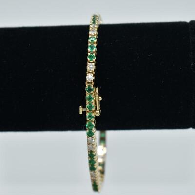 Diamond & Emerald Bracelet