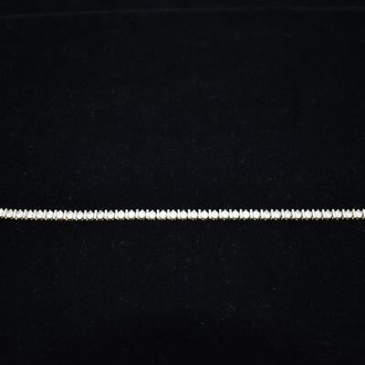 14 kt CZ Tennis Braclet