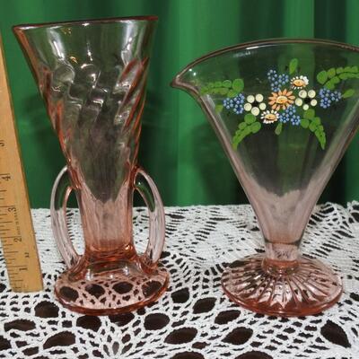 Depression Glass Vases