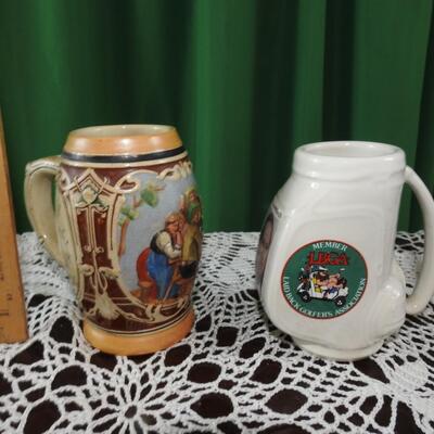 Vintage GermanStein and Golfers Stein