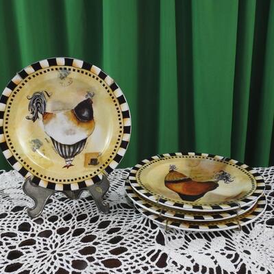 Jennifer Garant French Rooster Collectible Plates