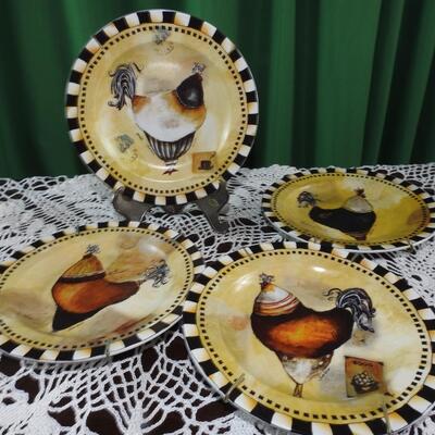 Jennifer Garant French Rooster Collectible Plates
