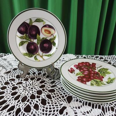 American Atelier Harvest Fruit Dessert Plates
