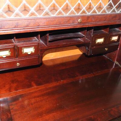 Vintage Mahogany Barristers Bookcase Secretary