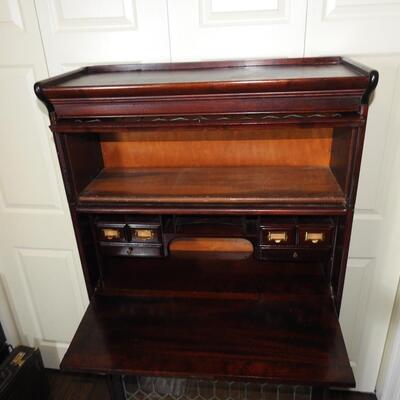Vintage Mahogany Barristers Bookcase Secretary