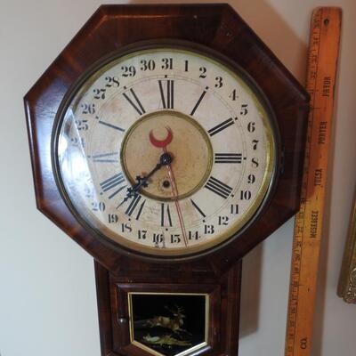 Wm. L Gilbert Antique Wall Clock