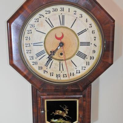 Wm. L Gilbert Antique Wall Clock