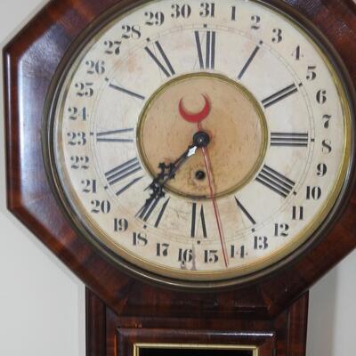 Wm. L Gilbert Antique Wall Clock
