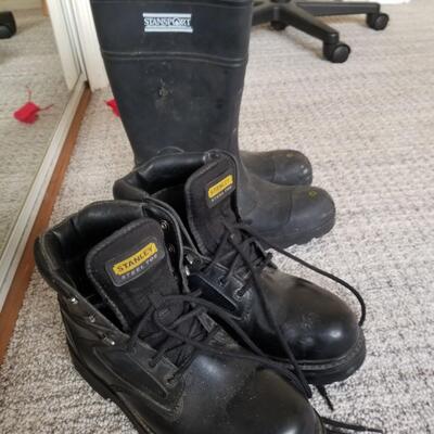 Steel toe work boots 9