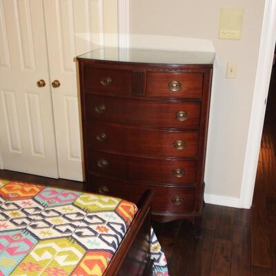 Vintage Mahogany Twin Bed Set