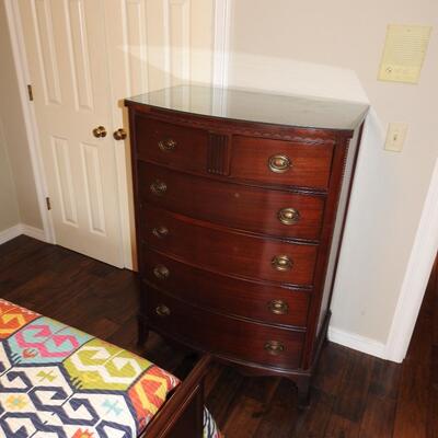 Vintage Mahogany Twin Bed Set