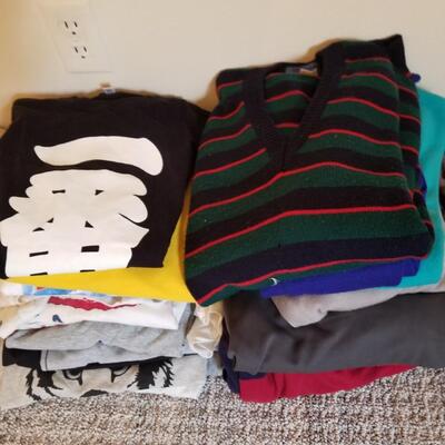Sweaters, t shirts, 1 short 1 pant