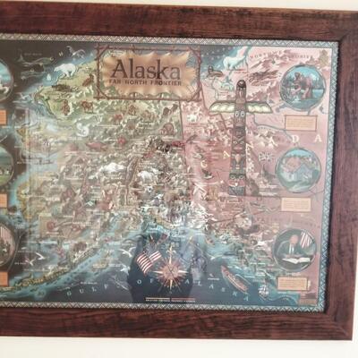 Alaska far North Frontier framed  artwork