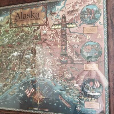 Alaska far North Frontier framed  artwork