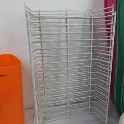 12 pc Home Organization, 3 Foldable Laundry Baskets, Garment Bag
