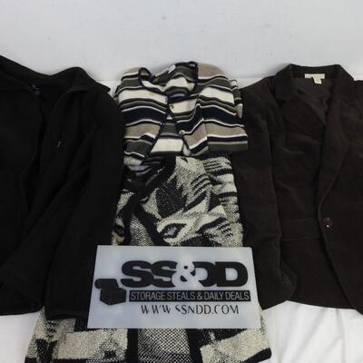 4 Sweaters/Jackets, Eddie Bower, George, Classic Elements, Dressbarn