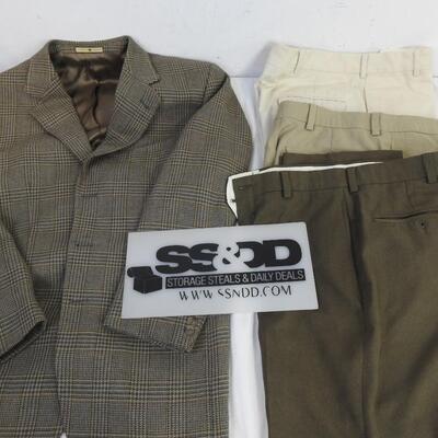 4 pc Apparel, 3 Pairs of Dress Pants, L.L. Bean Traveler, Joseph Abboud Jacket