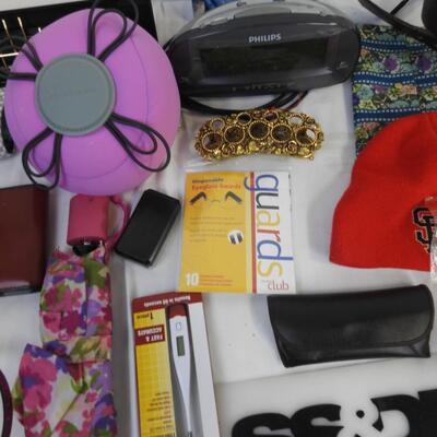 20+ Personal Care and Accessories, Phillips Alarm Clocks, Umbrella