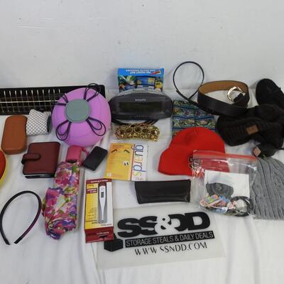 20+ Personal Care and Accessories, Phillips Alarm Clocks, Umbrella