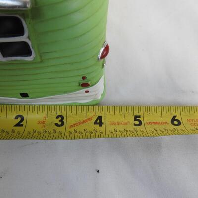Spoontiques Wooden Bird House, Green Camping Trailer