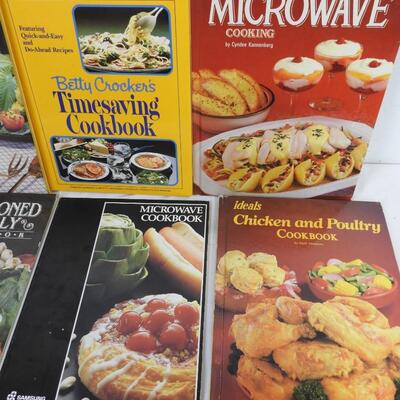9 Cookbooks, Guide to Microwave Cooking, Grill & Barbecue Cooking