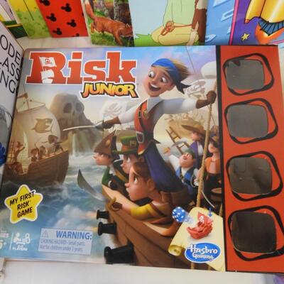 17 pc Games and Books, Learning Books, Spiral Art, Risk Junior, Bingo