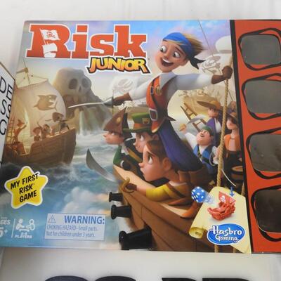 17 pc Games and Books, Learning Books, Spiral Art, Risk Junior, Bingo
