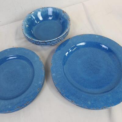 Studio California Laurie Gates Melamine Dinnerware Set, In Box, Used