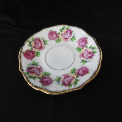 3 Plates and Small Teacups - Made in Japan, Matching Sets of Floral Designs