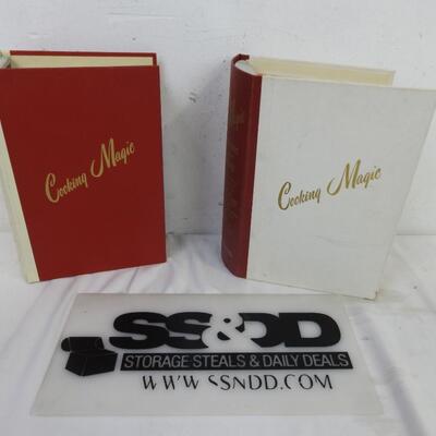 2 Vintage Volumes of Cooking Magic 1954 Copies, Good Condition Cookbooks