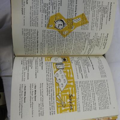 2 Vintage Volumes of Cooking Magic 1954 Copies, Good Condition Cookbooks