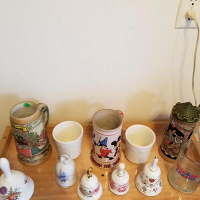 Beer steins and cups