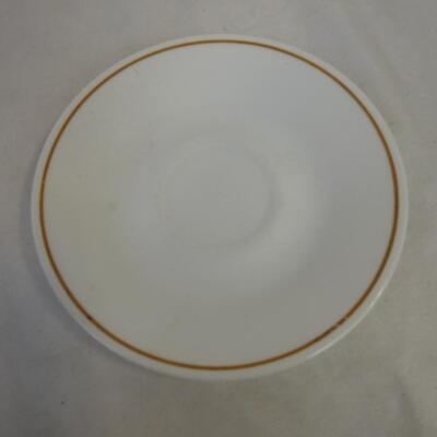 Correlle and Corning Dish Set: 2 Cups, 4 Big Plates, 5 Small Plates, Bowls, Lid
