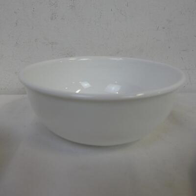 Correlle and Corning Dish Set: 2 Cups, 4 Big Plates, 5 Small Plates, Bowls, Lid