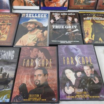 14 Movie DVD's: Stallone First Blood -to- Far Case Season 3