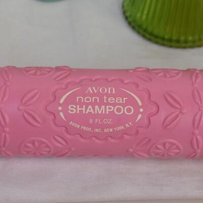 Several Lotion/Cream Containers, Comb, Rolling Pin, Avon
