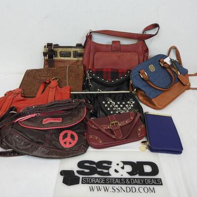 9 Purses, Unionbay, U.S POLO ASSN., CHRISTIAM SIRANO, etc