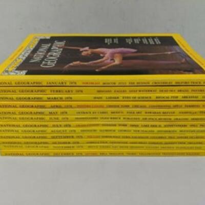 1978 Complete Set of National Geographic Magazines, January-December