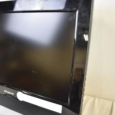 Polaroid 26" TV, Works, No Stand, Built in DVD Player
