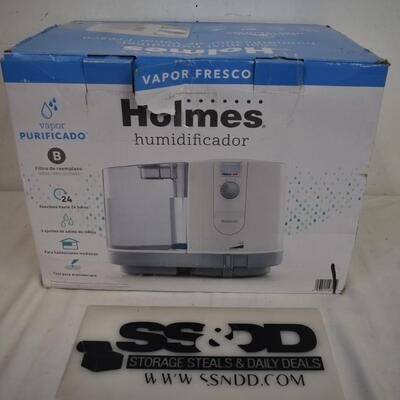 Holmes Cool Mist Humidifier With Filter Monitor, White, Used, Good Condition