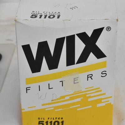 4 pc Automotive Parts, Oil Filters, Wix 51101, Phillips PO-141