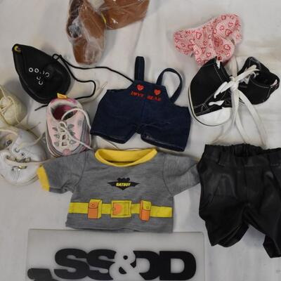 10 pc Build-A-Bear Clothing, Batman, Shoes, Boots