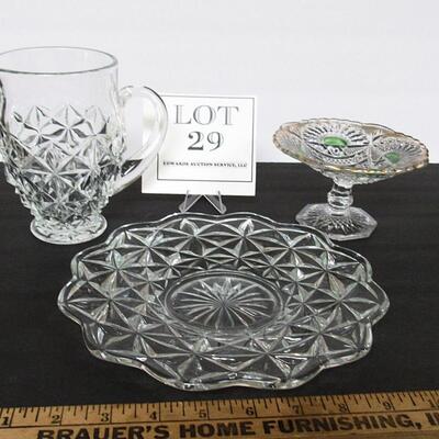 Vintage Pressed Glass Lot