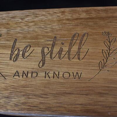 Mirror Glass Praying Candle, Be Still and Know Prayer Box with Cards - New