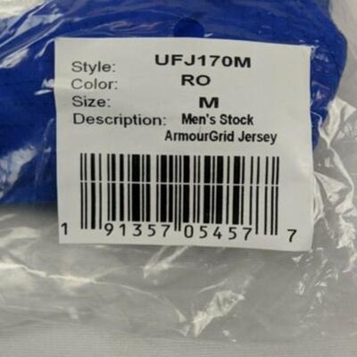 Under Armour Men's Stock ArmourGrid Mesh Practice Football Jersey Med Royal Blue - New