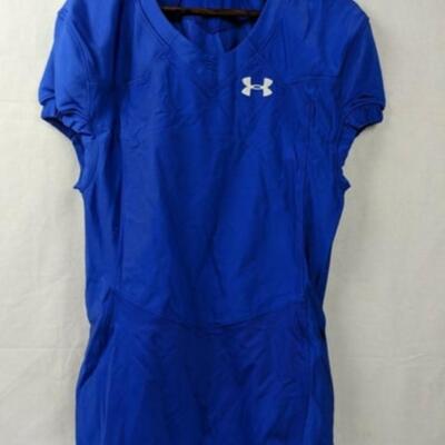 Under Armour Men's Stock ArmourGrid Mesh Practice Football Jersey Med Royal Blue - New