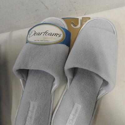 Dearfoams Slippers, Loft High Waist Skinny 27 Size 4 Jeans, Seint Hat - New