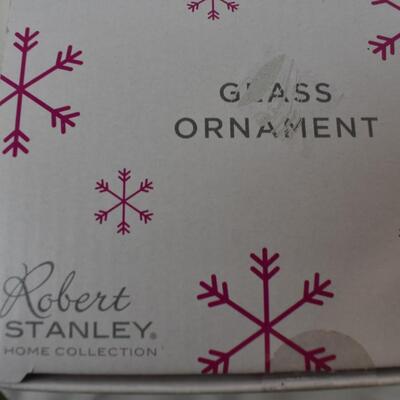 Robert Stanley Home Collection Glass Ornament Tree Color Changing LED 4.7" - New